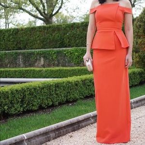 Black Halo peplum dress